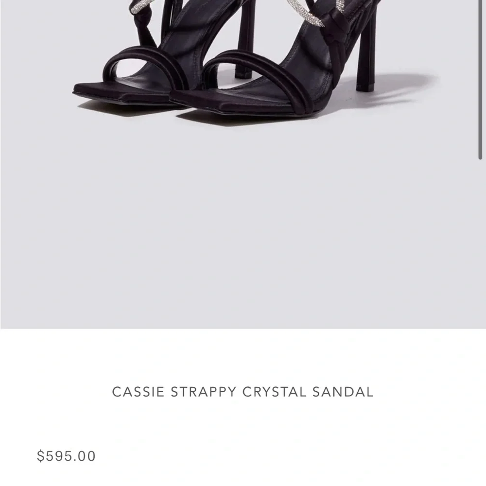 Jonathan Simkhai Cassie Strappy Crystal Sandal - Picture 6 of 6